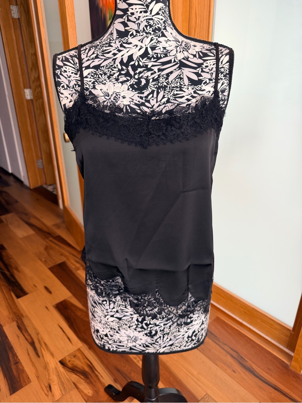 edit by nine Satin & Lace Camisole - Black
